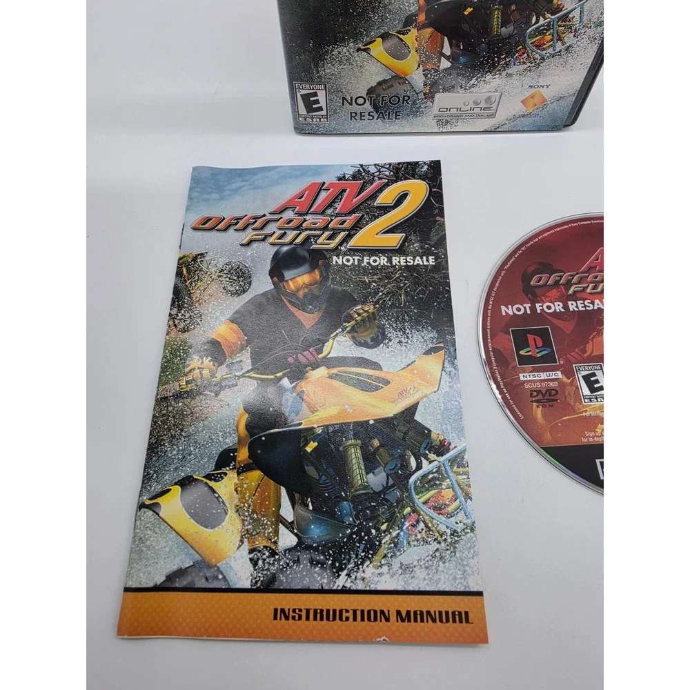 ATV Offroad Fury 2 PS2 PlayStation 2 Not For Resale Complete with Manual CIB